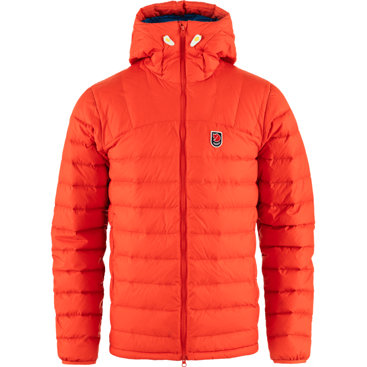 Fjällräven Men's Expedition Pack Down Hoodie Flame Orange-Un Blue Fjällräven