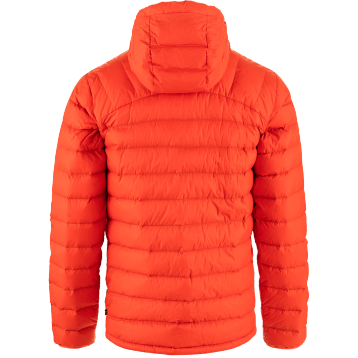 Fjällräven Men's Expedition Pack Down Hoodie Flame Orange-Un Blue Fjällräven