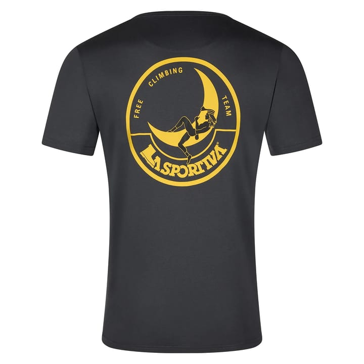 La Sportiva Climbing On The Moon T-Shirt M Carbon/Giallo La Sportiva