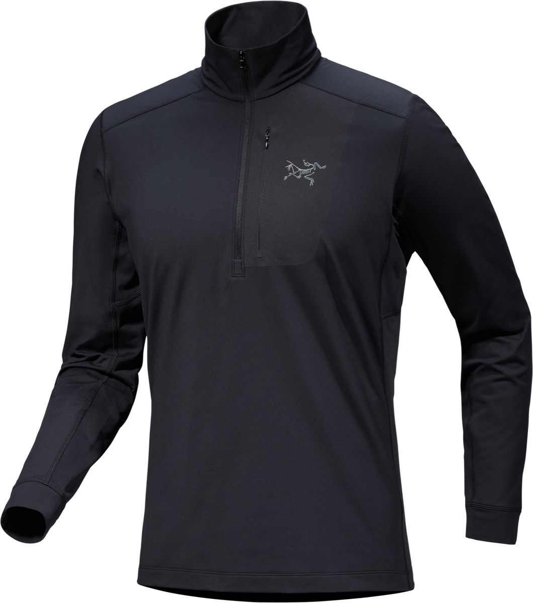 Arc'teryx Men's Rho Lt Zip Neck Black