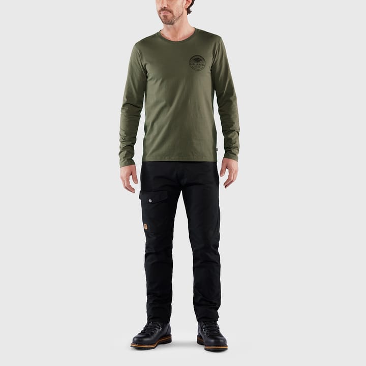 Fjällräven Men's Forever Nature Badge Long Sleeve Caper Green Fjällräven