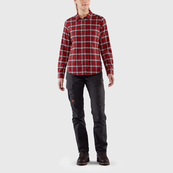 Fjällräven Övik Flannel Shirt W Deep Forest-Patina Green Fjällräven