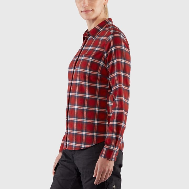 Fjällräven Women's Övik Flannel Shirt Dark Navy-Indigo Blue Fjällräven