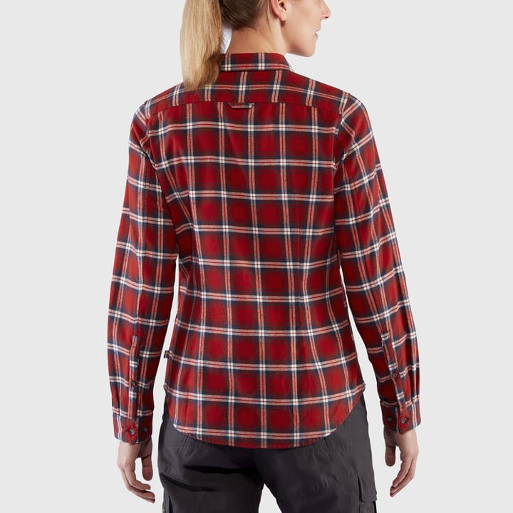 Fjällräven Women's Övik Flannel Shirt Deep Red Fjällräven