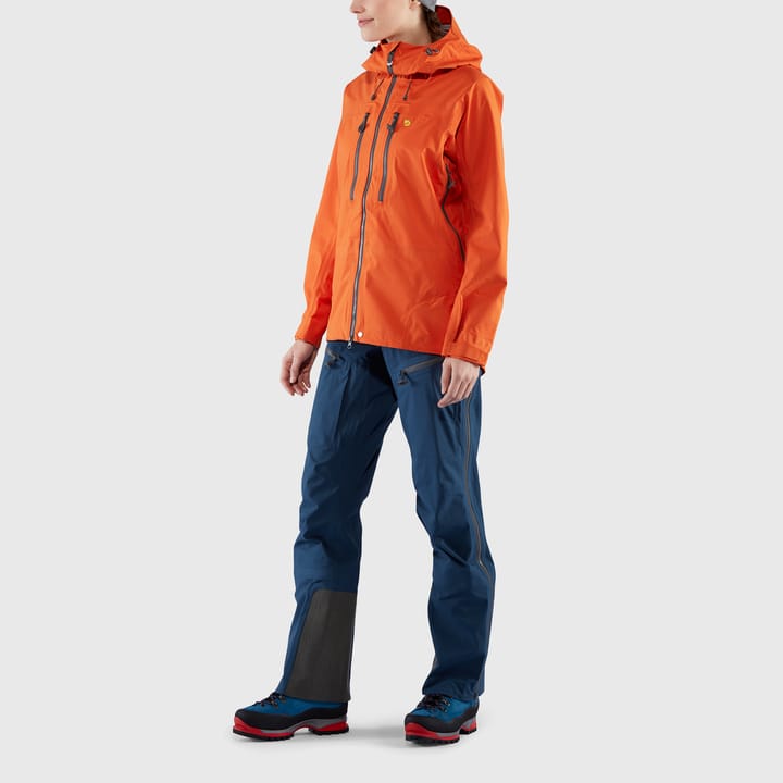 Fjällräven Women's Bergtagen Eco-Shell Jacket Hokkaido Orange Fjällräven