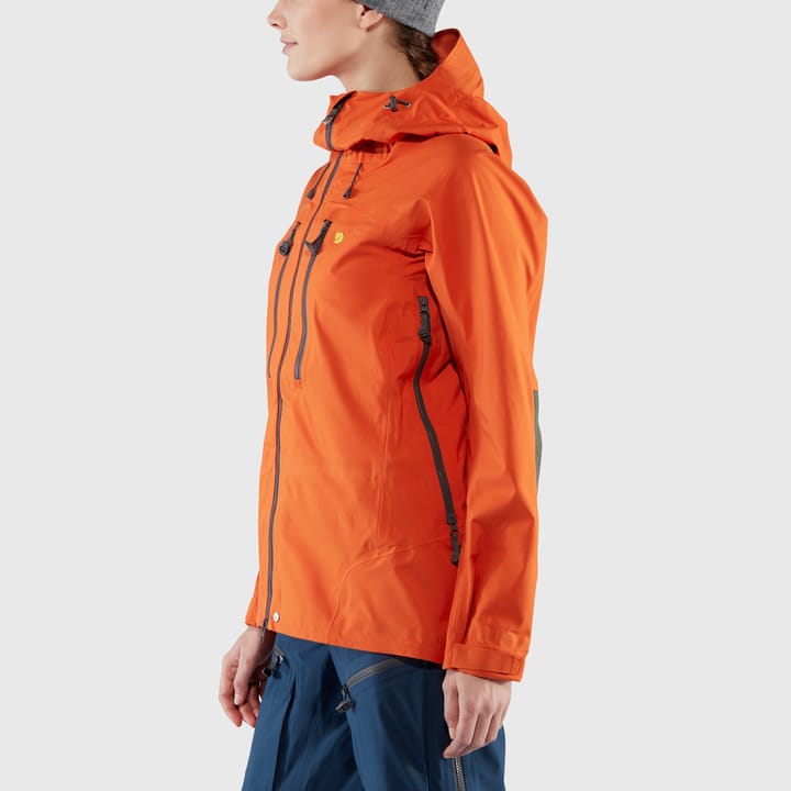 Fjällräven Women's Bergtagen Eco-Shell Jacket Hokkaido Orange Fjällräven