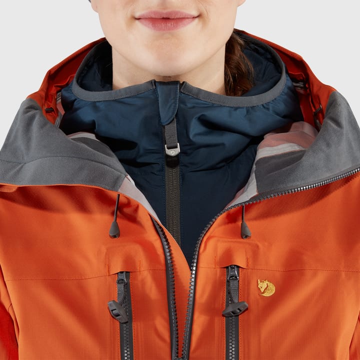 Fjällräven Women's Bergtagen Eco-Shell Jacket Hokkaido Orange Fjällräven