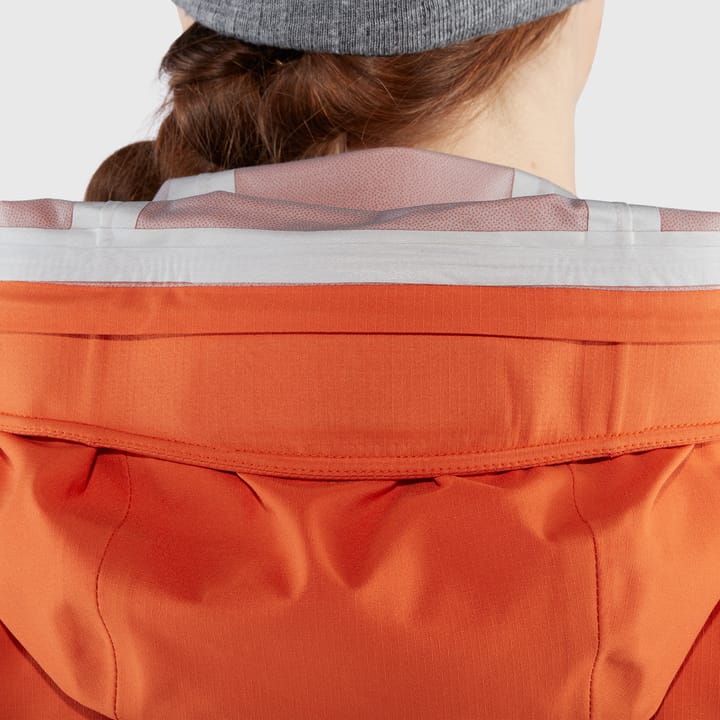 Fjällräven Women's Bergtagen Eco-Shell Jacket Hokkaido Orange Fjällräven