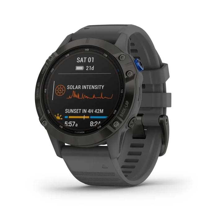 Garmin Fenix 6 Pro Solar Slate Gray W/Black Band Garmin