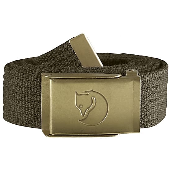 Fjällräven Canvas Brass Belt 4 Cm. Dark Olive Fjällräven