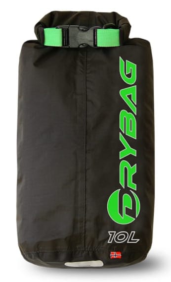 Fjellpulken Drybag 10 Sort/grønn Fjellpulken