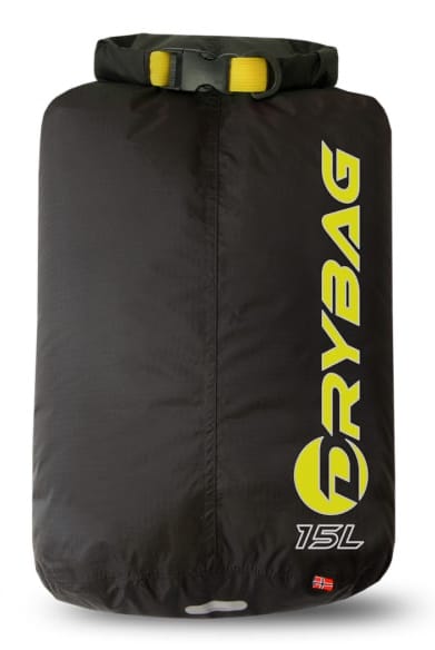 Fjellpulken Drybag 15 Sort/gul Fjellpulken