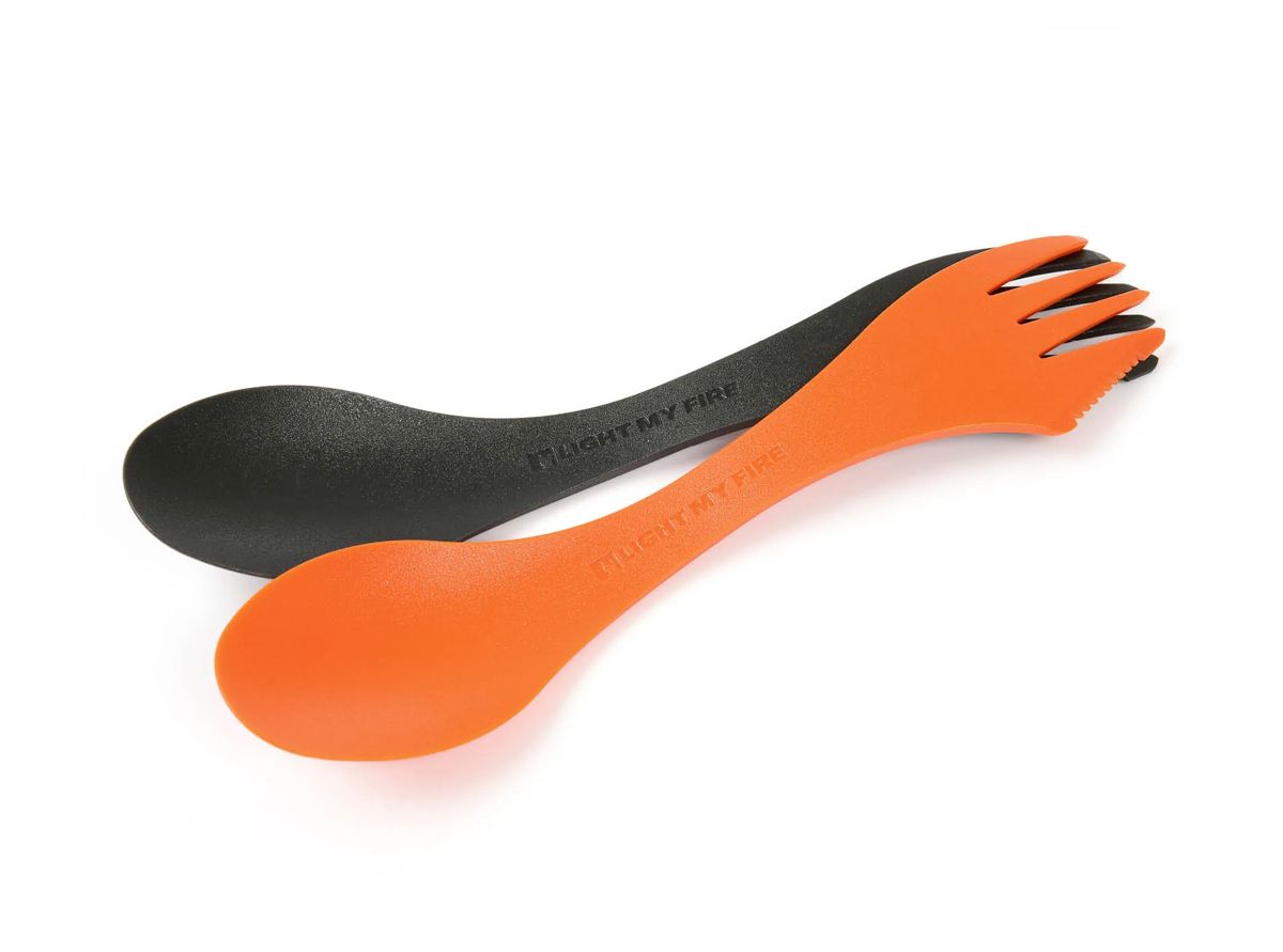 Light My Fire Spork Medium Bio 2-pack  Rusty Orange/Slaty Black