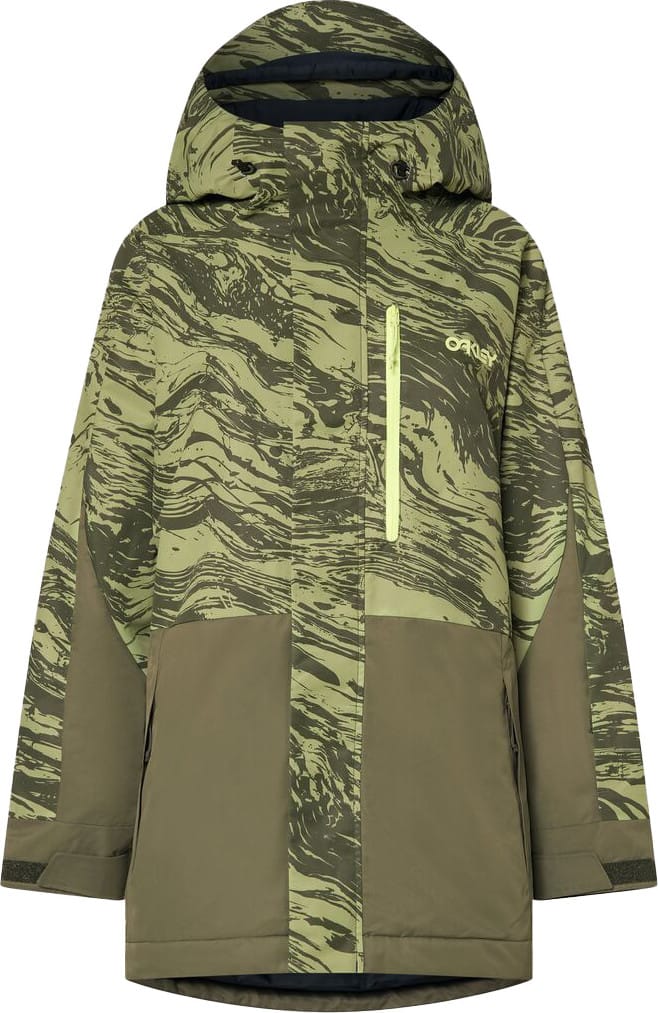 Oakley Women's Tnp Tbt Insulated Jacket Duality Swirl Dbl Green Oakley