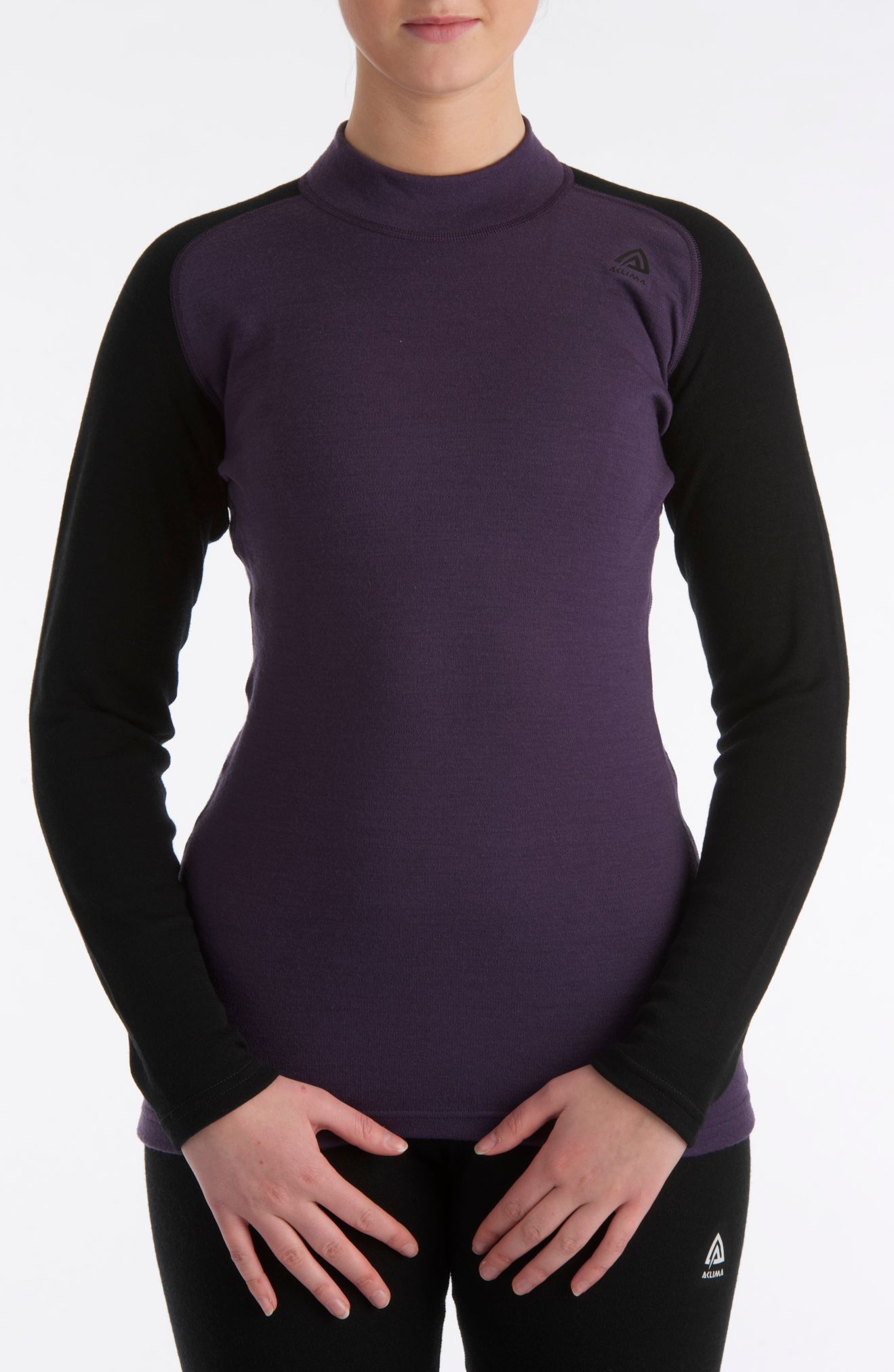 Aclima Women's WarmWool Crewneck Jet Black