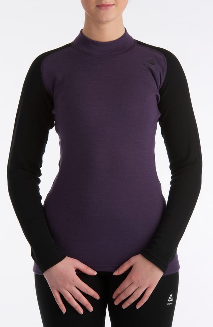 Aclima Women's WarmWool Crewneck Jet Black Aclima