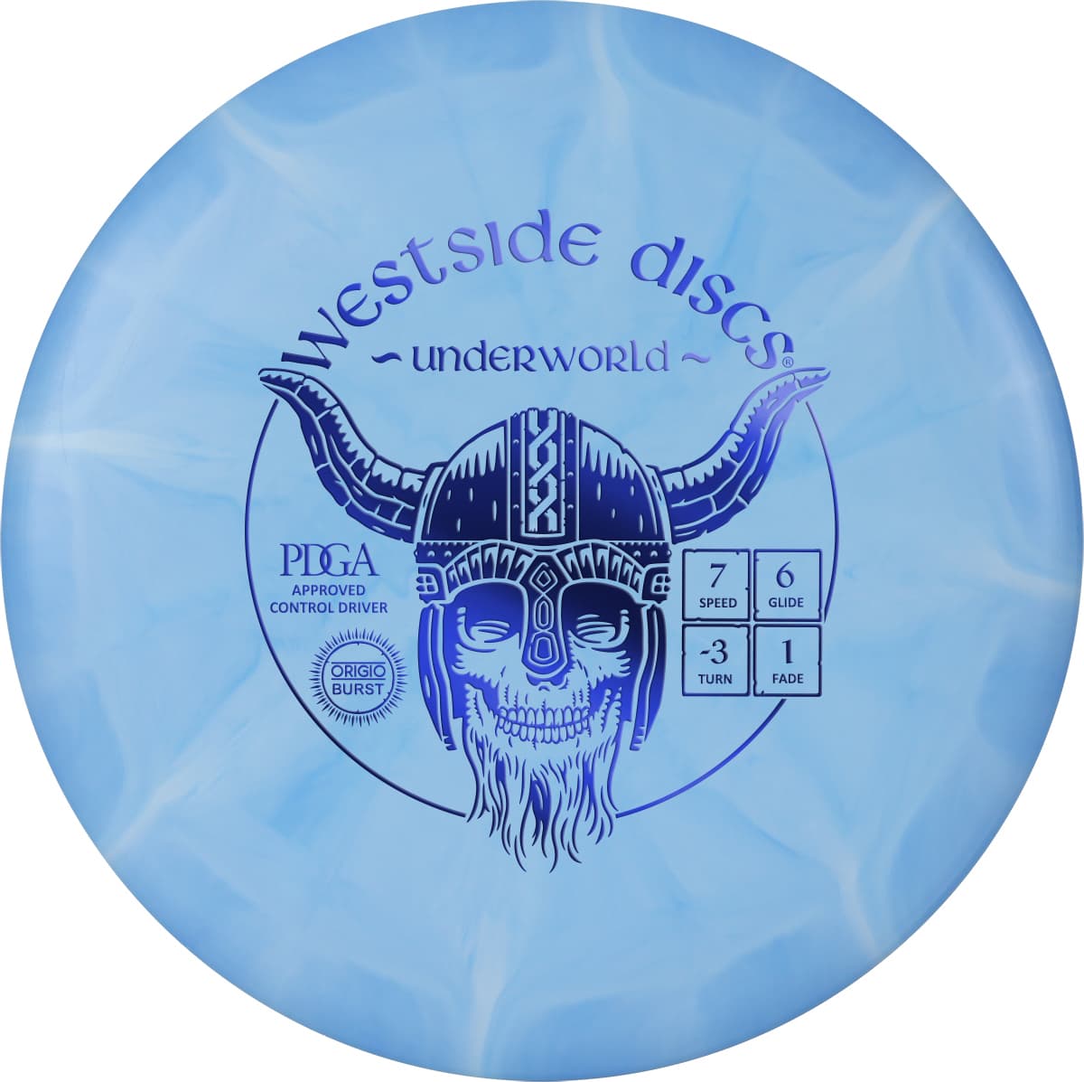 Westside Discs Origo Driver Burst Underworld, 173+ Blue/White