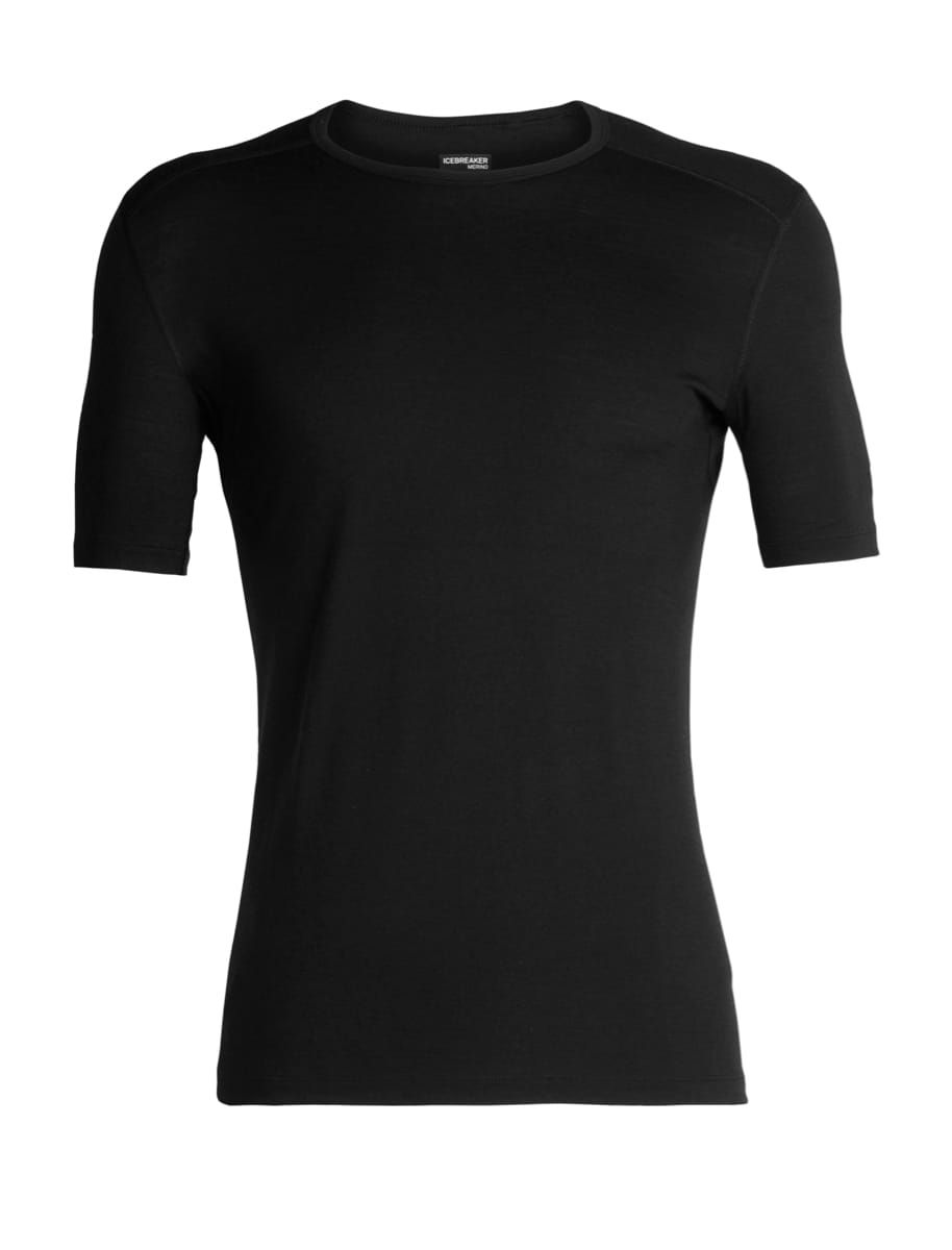 Icebreaker Men's 200 Oasis Short Sleeve Crewe Black