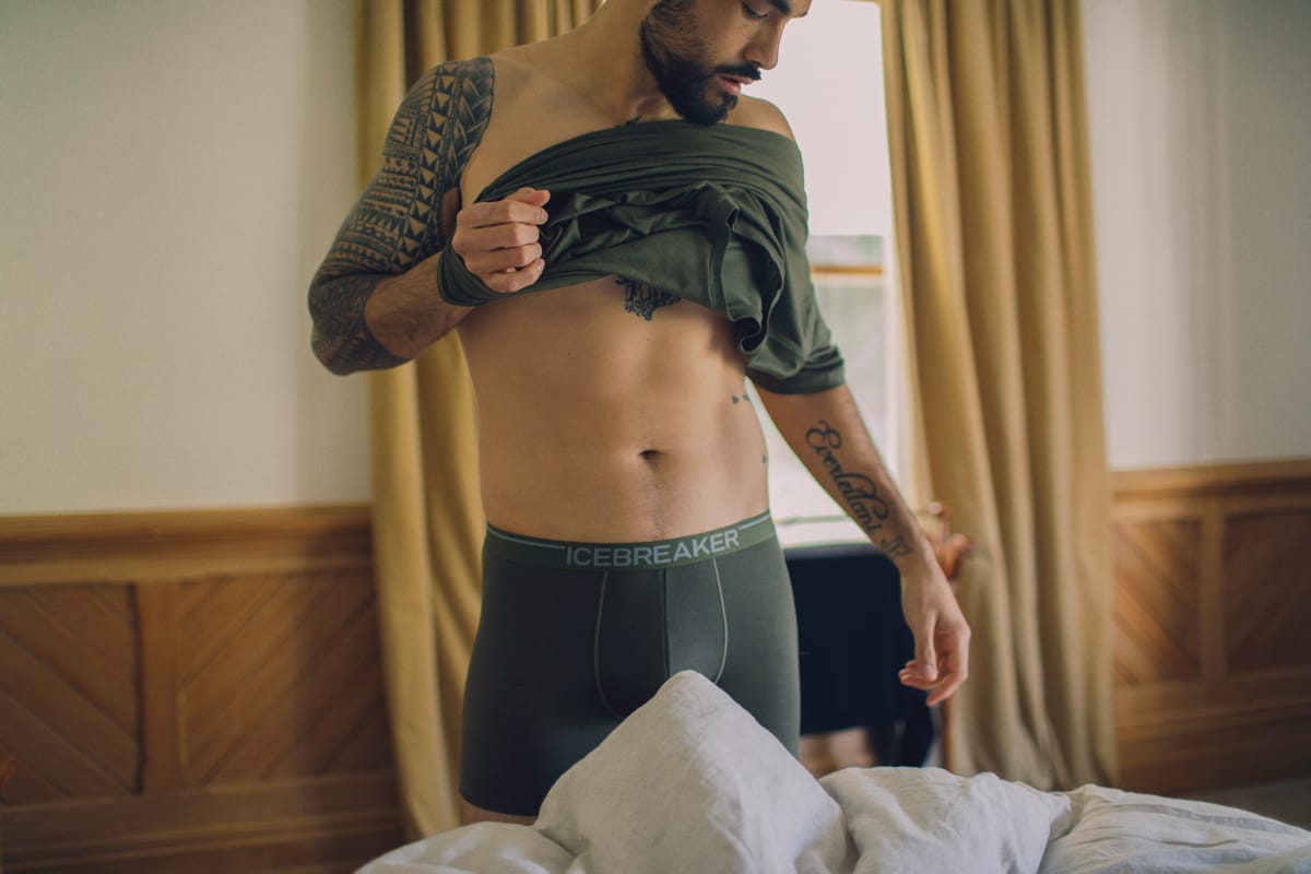 Icebreaker Men's Anatomica Boxers LODEN