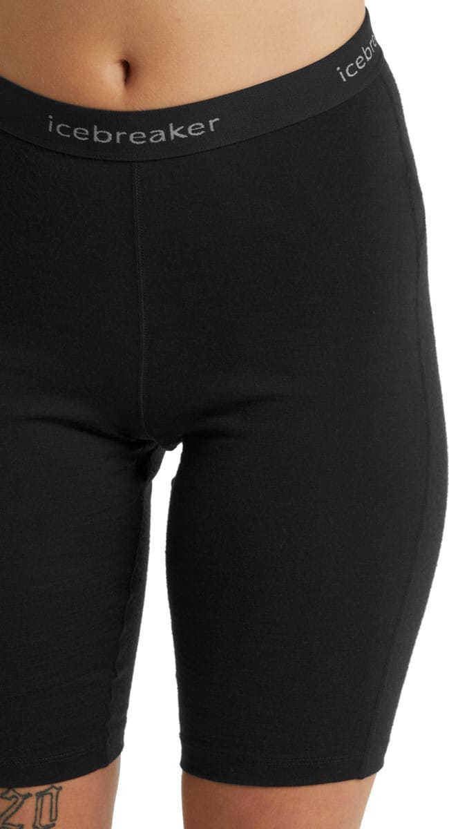 Icebreaker Women's Merino 200 Oasis Thermal Shorts Black Icebreaker