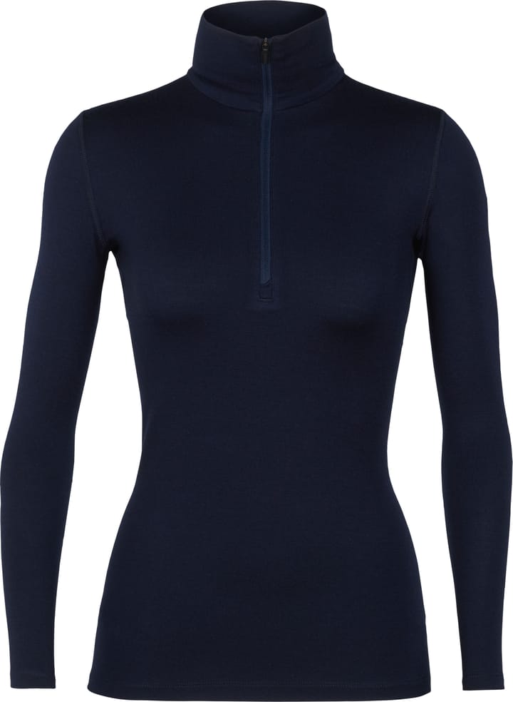Icebreaker Women's 260 Tech Longsleeve Half Zip Midnight Navy Icebreaker