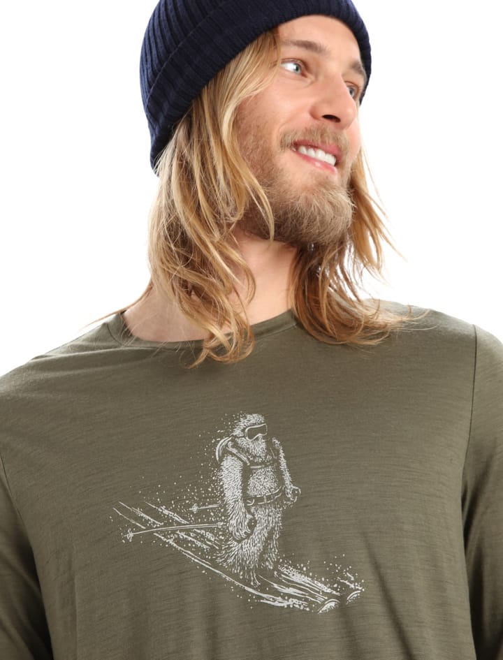 Icebreaker M Tech Lite Ii Ls Tee Skiing Yeti Loden Icebreaker Icebreaker M Tech Lite Ii Ls Tee Skiing Yeti Loden Icebreaker