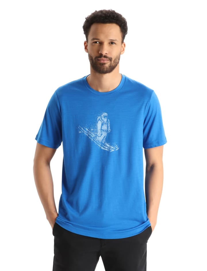 Icebreaker Men's Tech Lite II Short Sleeve Tee Skiing Yeti Lazurite Icebreaker Icebreaker Men's Tech Lite II Short Sleeve Tee Skiing Yeti Lazurite Icebreaker