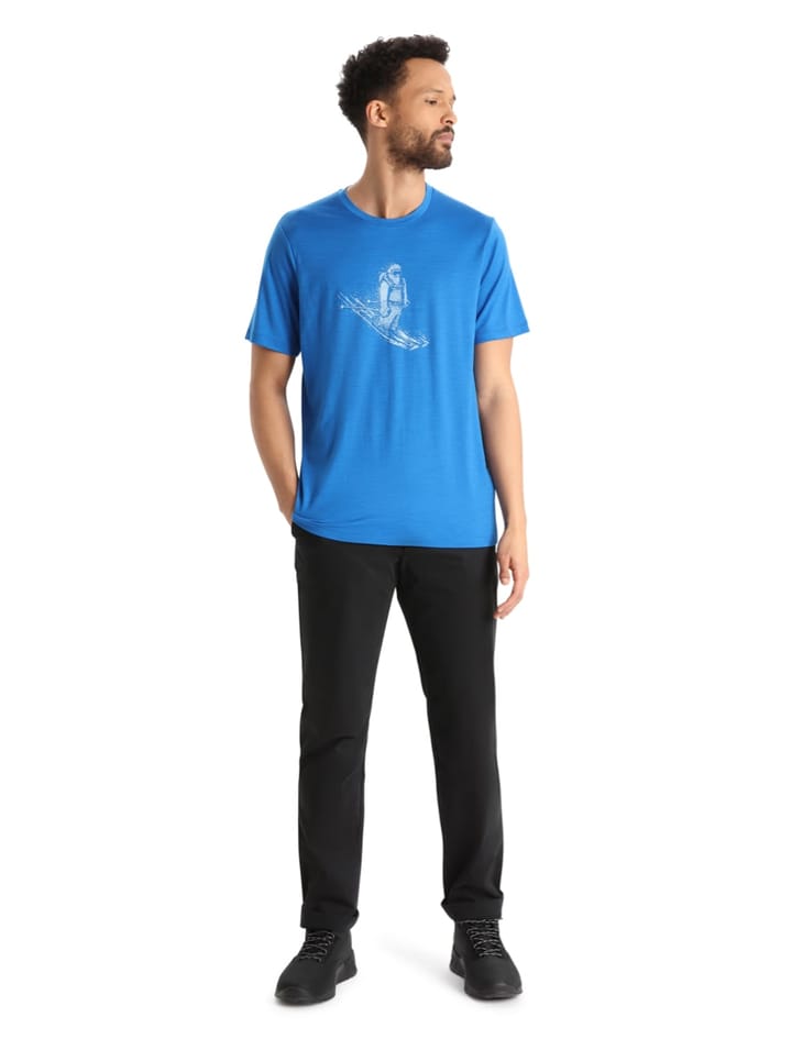 Icebreaker Men's Tech Lite II Short Sleeve Tee Skiing Yeti Lazurite Icebreaker Icebreaker Men's Tech Lite II Short Sleeve Tee Skiing Yeti Lazurite Icebreaker