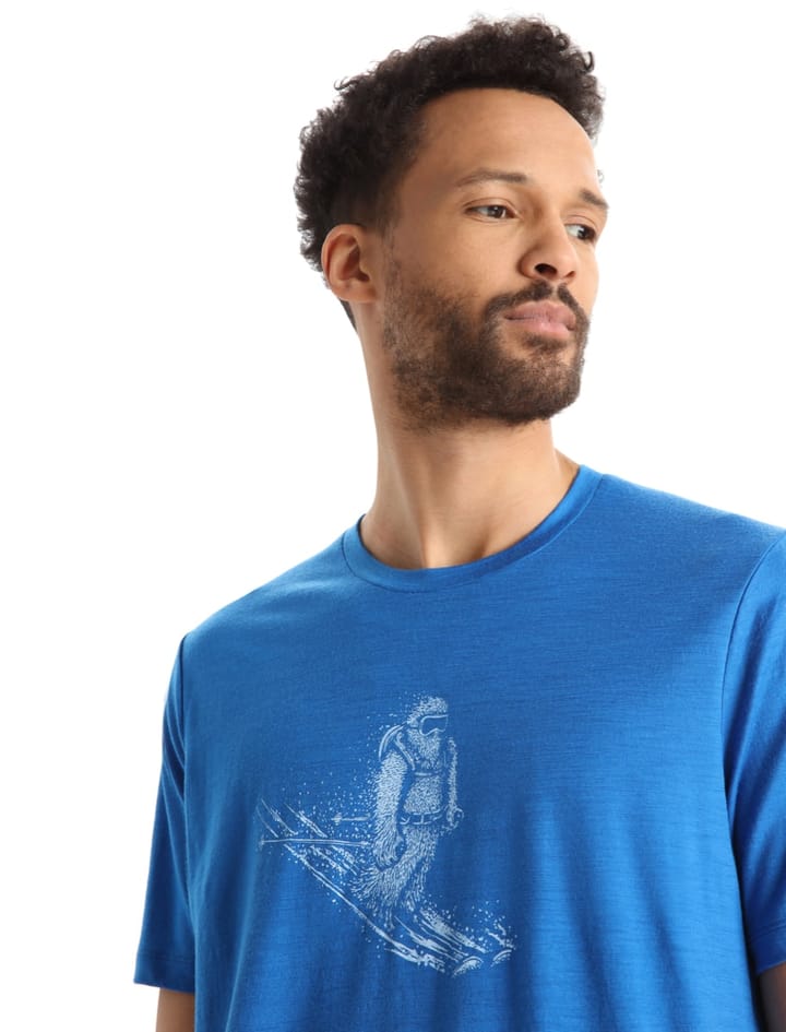 Icebreaker Men's Tech Lite II Short Sleeve Tee Skiing Yeti Lazurite Icebreaker Icebreaker Men's Tech Lite II Short Sleeve Tee Skiing Yeti Lazurite Icebreaker