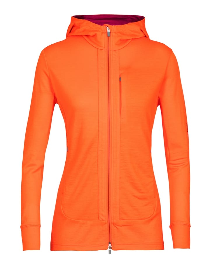 Icebreaker Women's Quantum III Long Sleeve Zip Hood Flash/Cherry Icebreaker Icebreaker Women's Quantum III Long Sleeve Zip Hood Flash/Cherry Icebreaker