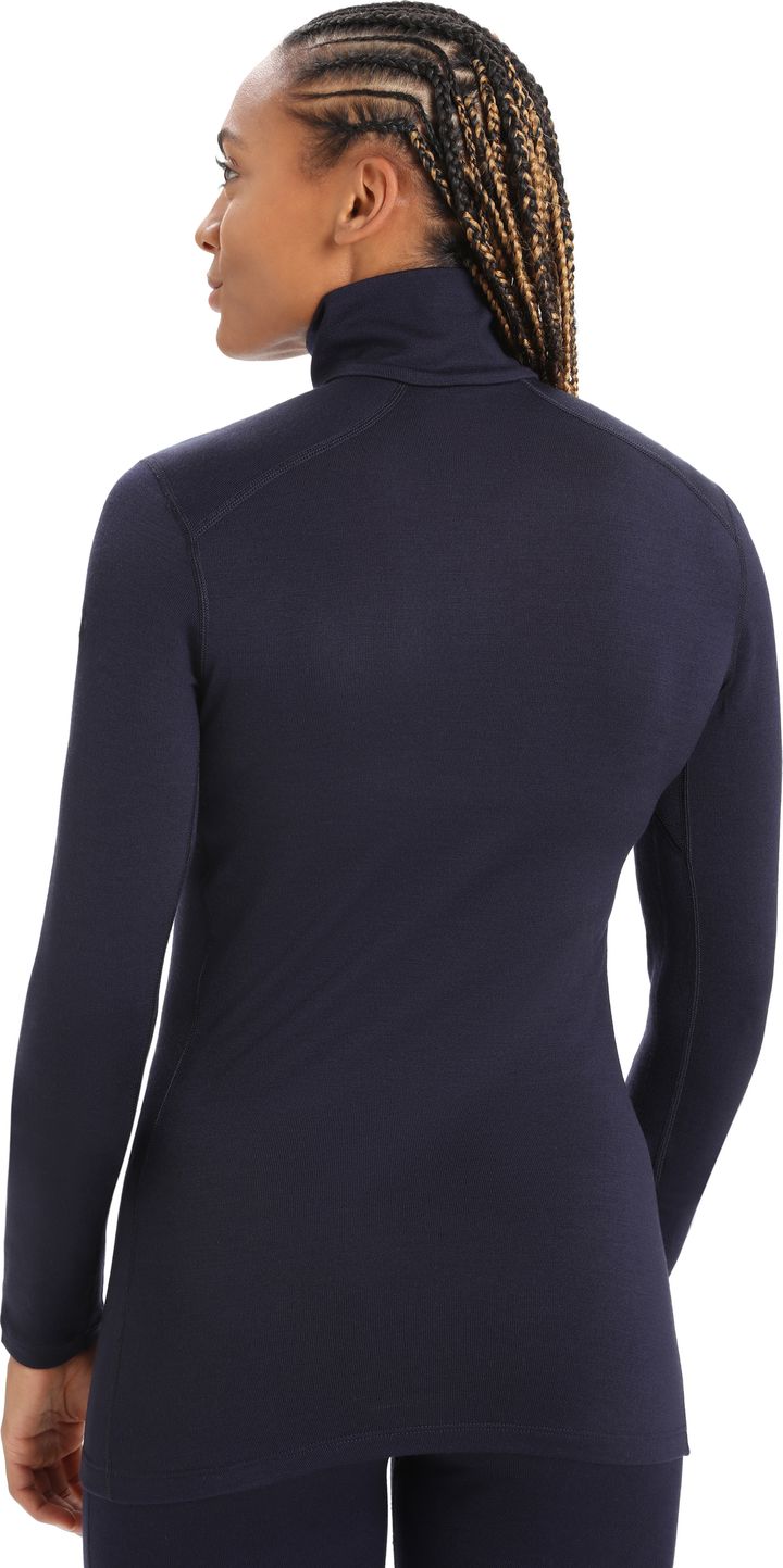 Icebreaker Women's 260 Tech Longsleeve Half Zip Midnight Navy Icebreaker