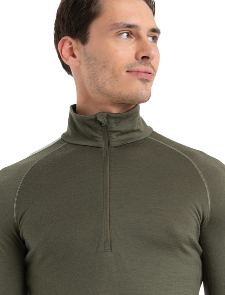 Icebreaker M Mer Zoneknit 200 Ls Half Zip Loden/Ether/Cb Icebreaker Icebreaker M Mer Zoneknit 200 Ls Half Zip Loden/Ether/Cb Icebreaker