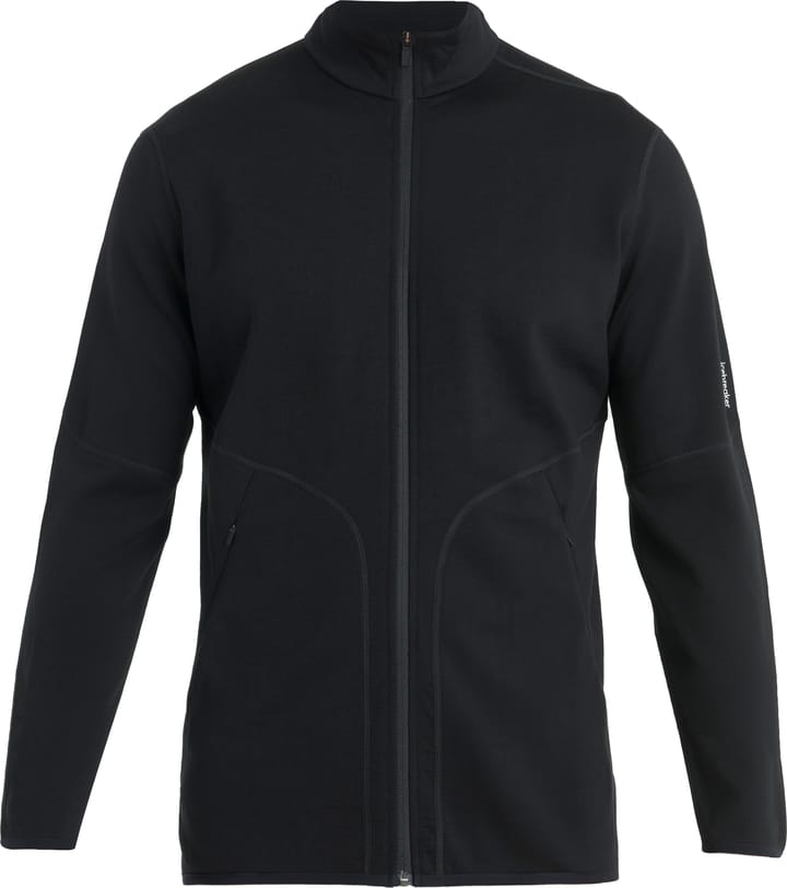 Icebreaker Men's Merino 560 Realfleece Elemental II Long Sleeve Zip Black Icebreaker