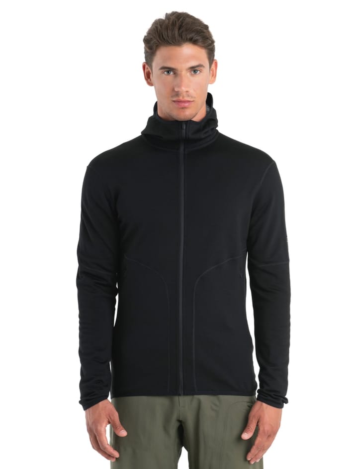 Icebreaker Men's Mer 560 Realfleece Elemtal II Long Sleeve Zip H Black Icebreaker Icebreaker Men's Mer 560 Realfleece Elemtal II Long Sleeve Zip H Black Icebreaker