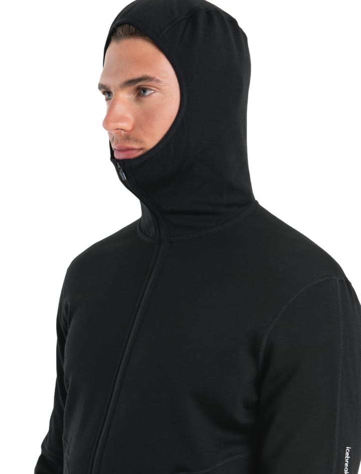 Icebreaker Men's Mer 560 Realfleece Elemtal II Long Sleeve Zip H Black Icebreaker Icebreaker Men's Mer 560 Realfleece Elemtal II Long Sleeve Zip H Black Icebreaker
