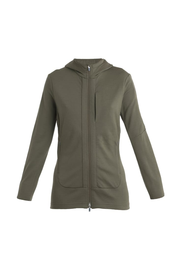 Icebreaker W Quantum III Ls Zip Hood Loden Icebreaker Icebreaker W Quantum III Ls Zip Hood Loden Icebreaker