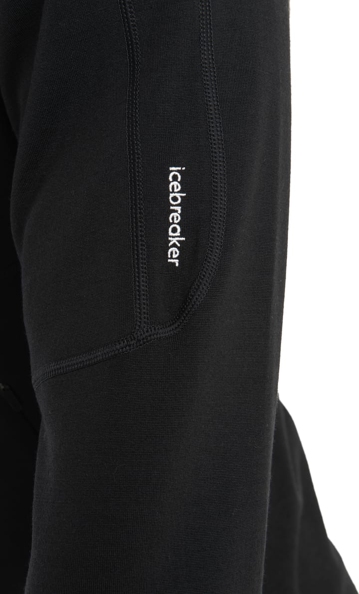 Icebreaker Men's Merino 560 Realfleece Elemental II Long Sleeve Zip Black Icebreaker