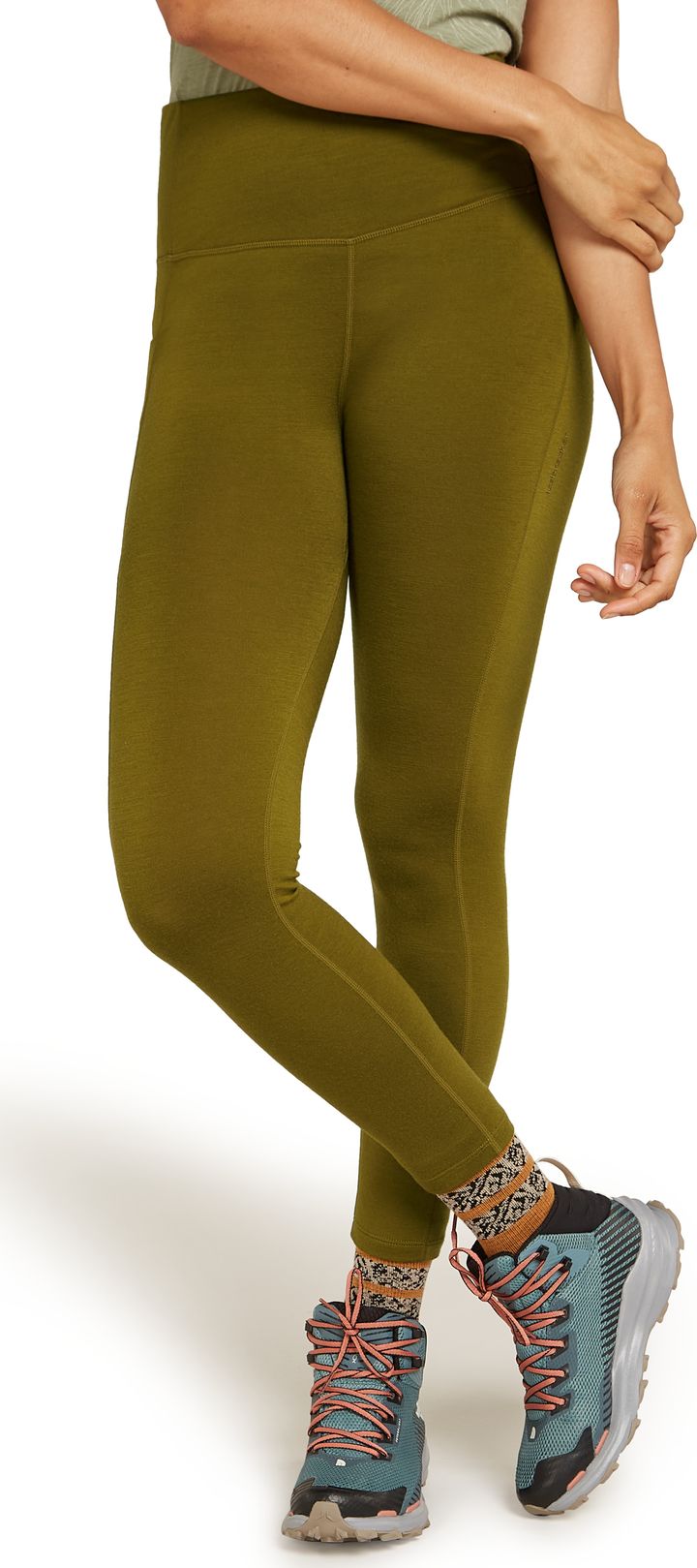 Icebreaker Women's Merino 260 Fastray II 25" High Rise Tights Algae Icebreaker Icebreaker Women's Merino 260 Fastray II 25" High Rise Tights Algae Icebreaker