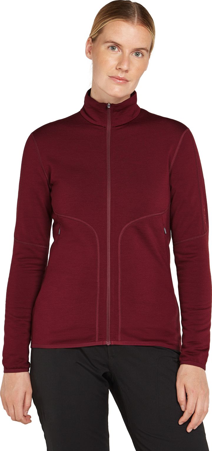 Icebreaker Women's Merino 560 Realfleece Elemental II Long Sleeve Zip Port Icebreaker