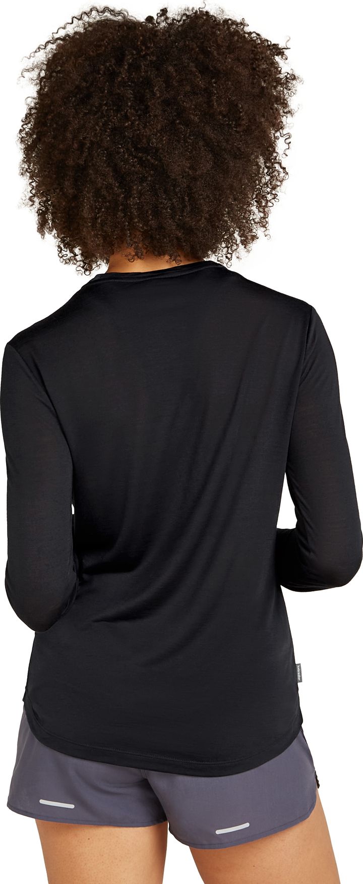 Icebreaker Women's Merino 125 Cool-Lite Sphere III Long Sleeve Tee Black Icebreaker