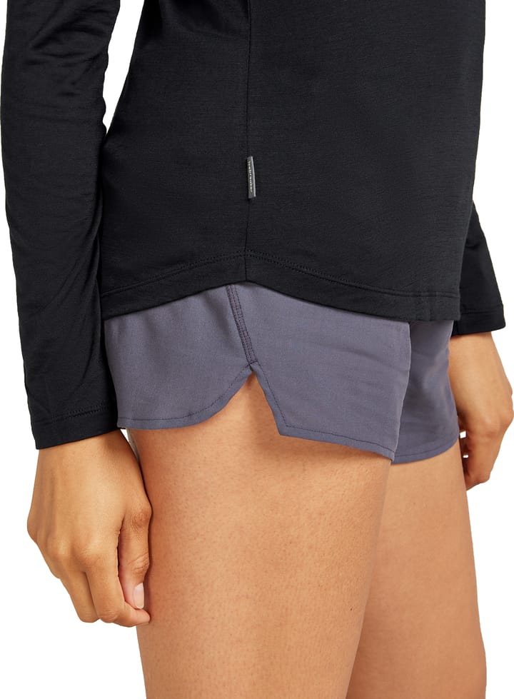 Icebreaker Women's Merino 125 Cool-Lite Sphere III Long Sleeve Tee Black Icebreaker