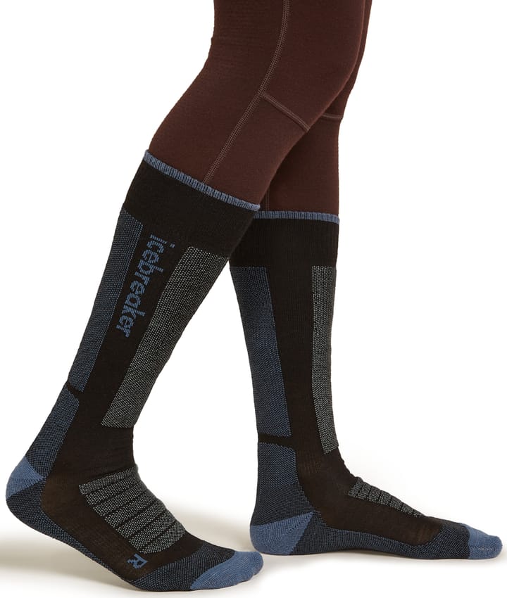 Icebreaker Women's Merino Ski+ Medium Black/dawn/graphite Icebreaker Icebreaker Women's Merino Ski+ Medium Black/dawn/graphite Icebreaker