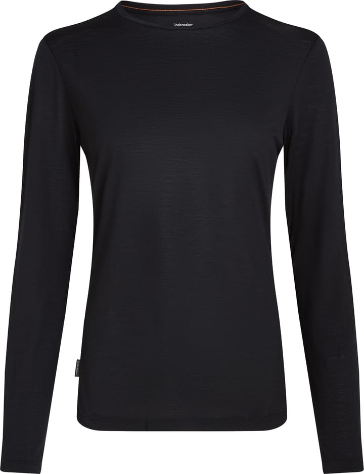 Icebreaker Women's Merino 125 Cool-Lite Sphere III Long Sleeve Tee Black Icebreaker
