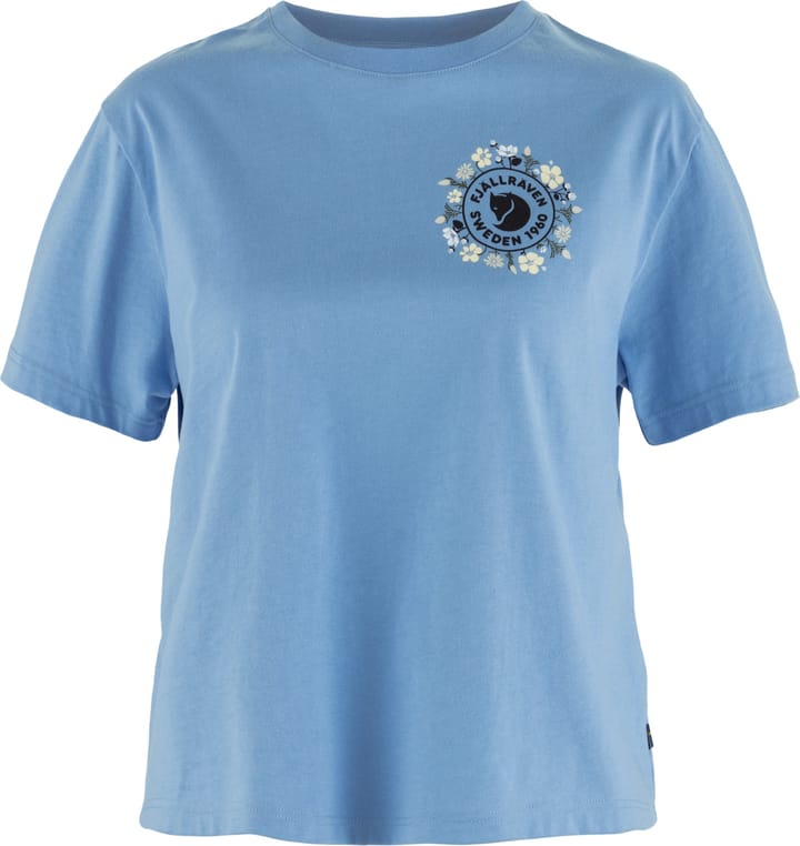 Fjällräven Women's Fjällblomster Logo T-Shirt Ultramarine Fjällräven