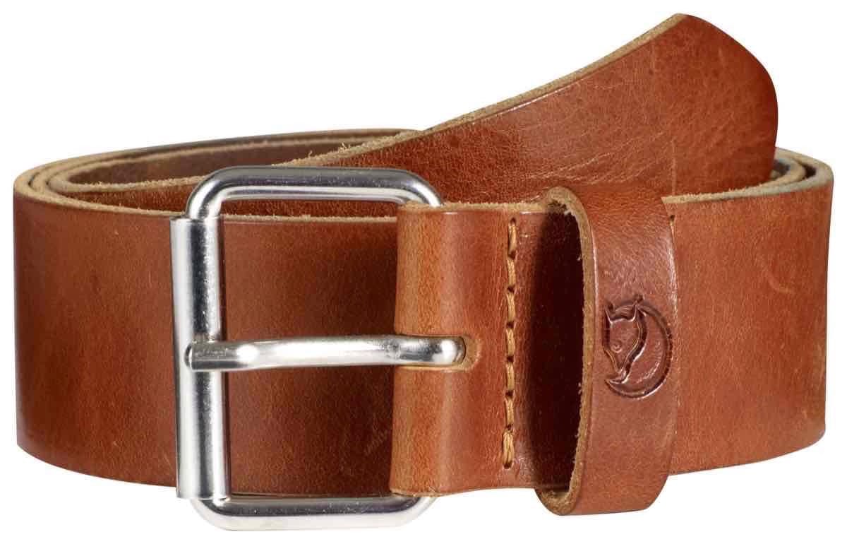 Fjällräven Singi Belt 4 Cm. Leather Cognac