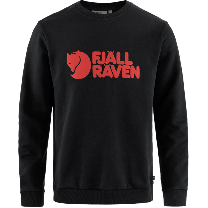 Fjällräven Men's Fjällräven Logo Sweater Black Fjällräven Fjällräven Men's Fjällräven Logo Sweater Black Fjällräven