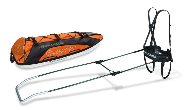 Fjellpulken Xcountry Turpulk Komplett Orange 118cm Fjellpulken