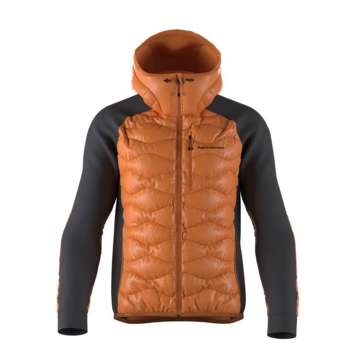 Peak Performance Men's Helium Down Hybrid Hood Orange Ochre Peak Performance Peak Performance Men's Helium Down Hybrid Hood Orange Ochre Peak Performance