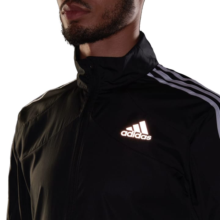 Adidas Marathon Jacket 3 Stripe Black/White Adidas