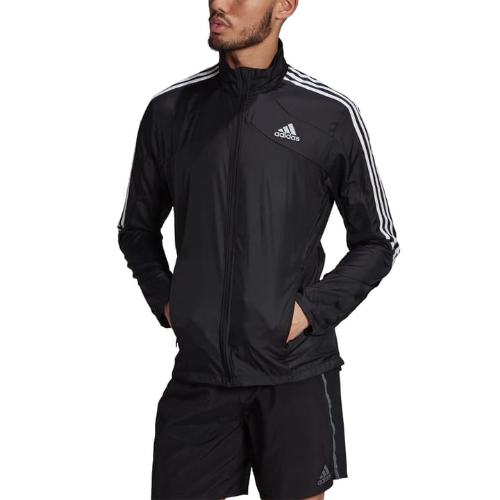Adidas Marathon Jacket 3 Stripe Black/White Adidas